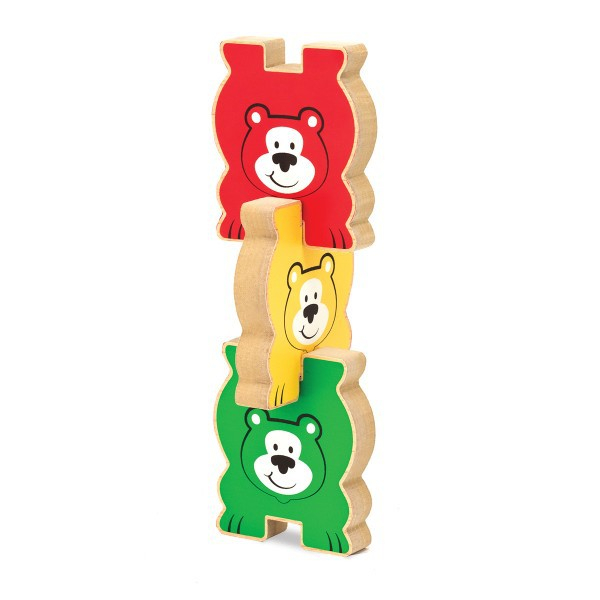 Melissa & Doug Puzzle lemn in relief Ursuletii colorati Melissa and Doug [5]