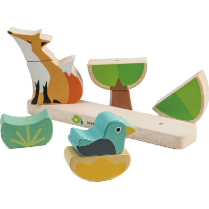 Puzzle magnetic Gradina, din lemn premium - Garden Magnetic Puzzle 3D - 9 piese - Tender Leaf Toys [2]