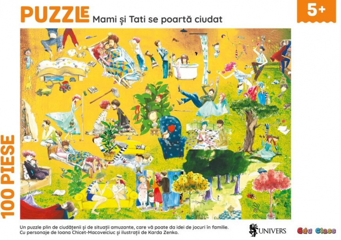 EDU CLASS Puzzle - Mami si tati se poarta ciudat 100 piese  [2]