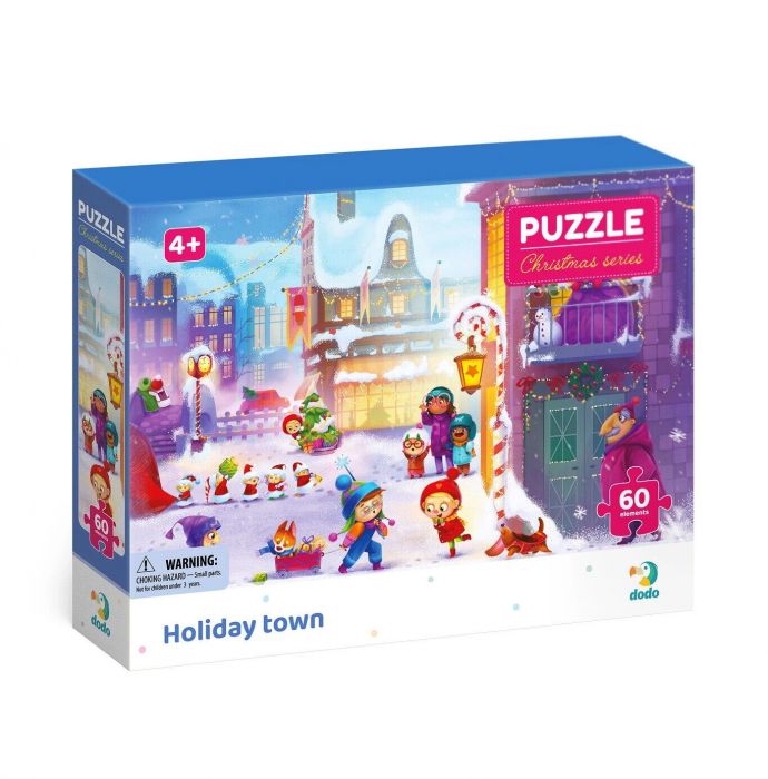 Dodo Puzzle - Orasul pregatit de Craciun 60 piese  [1]