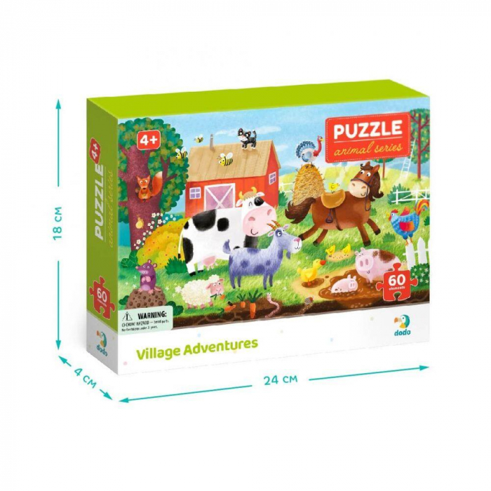 Dodo Puzzle - Peripetii la ferma 60 piese  [2]
