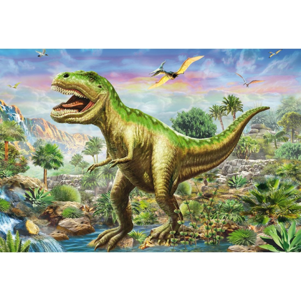 Puzzle Schmidt: Aventurile dinozaurilor, Set de 3 x 48 piese + Cadou: poster [2]