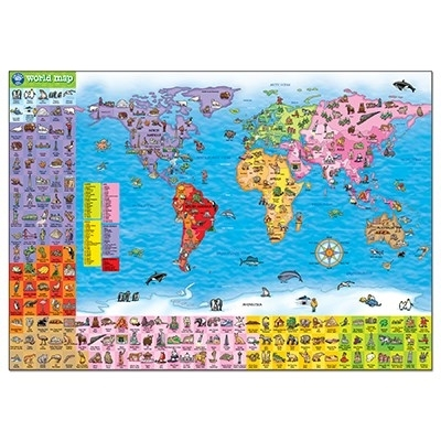 Orchard-Toys-Puzzle-si-poster-Harta-lumii-150-piese-Limba-engleza [2]