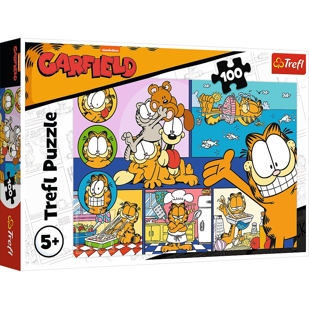 Trefl-Puzzle Trefl 100 Lenesul Garfield [1]