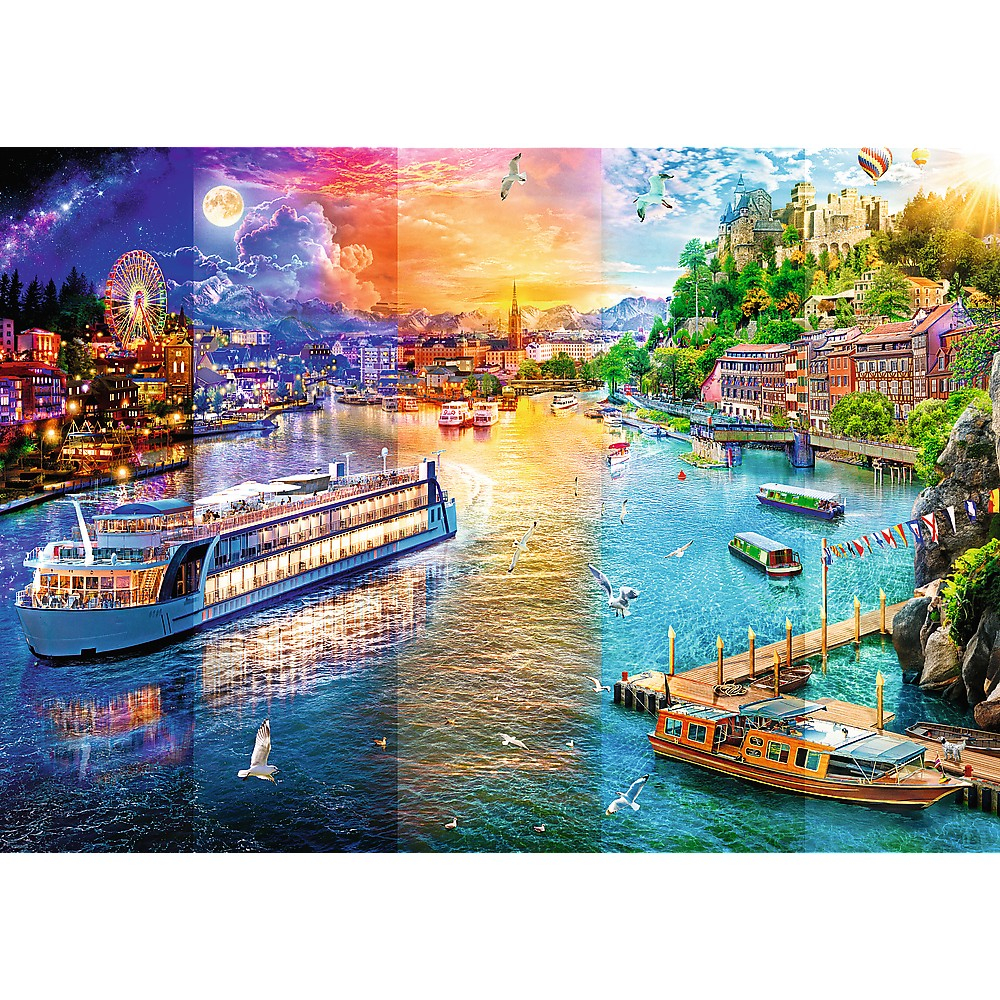 Puzzle Trefl 1000 Croaziera Pe Rau [2]