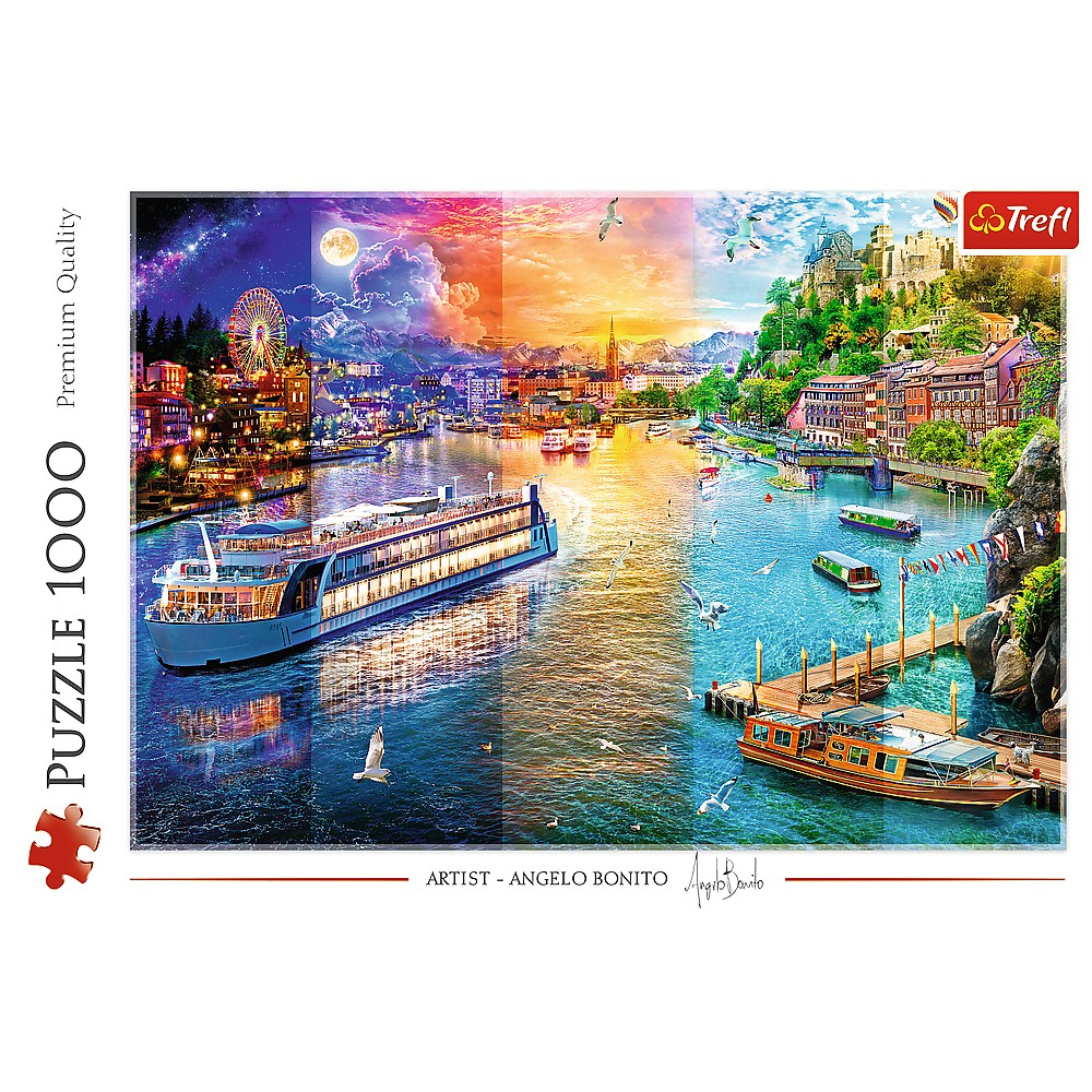 Puzzle Trefl 1000 Croaziera Pe Rau [3]