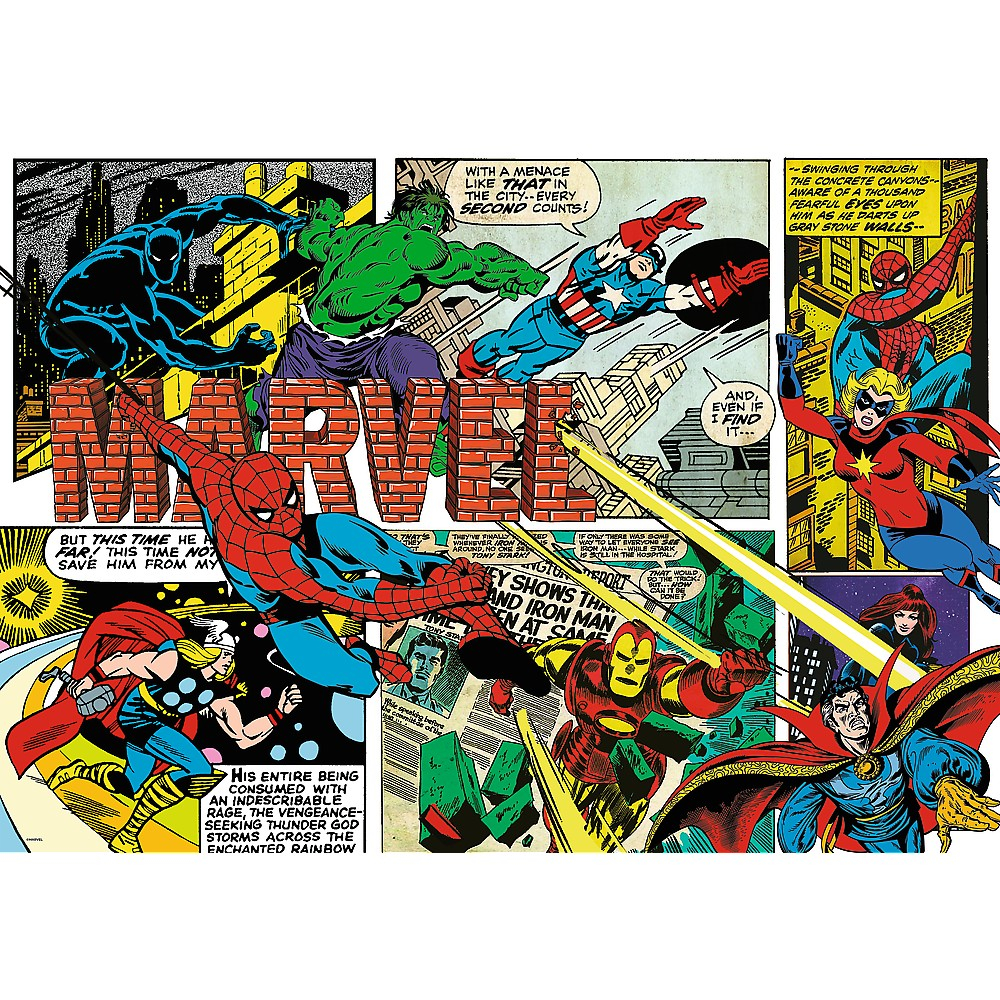 Puzzle Trefl 1000 Disney 100 Eroii Marvel [2]