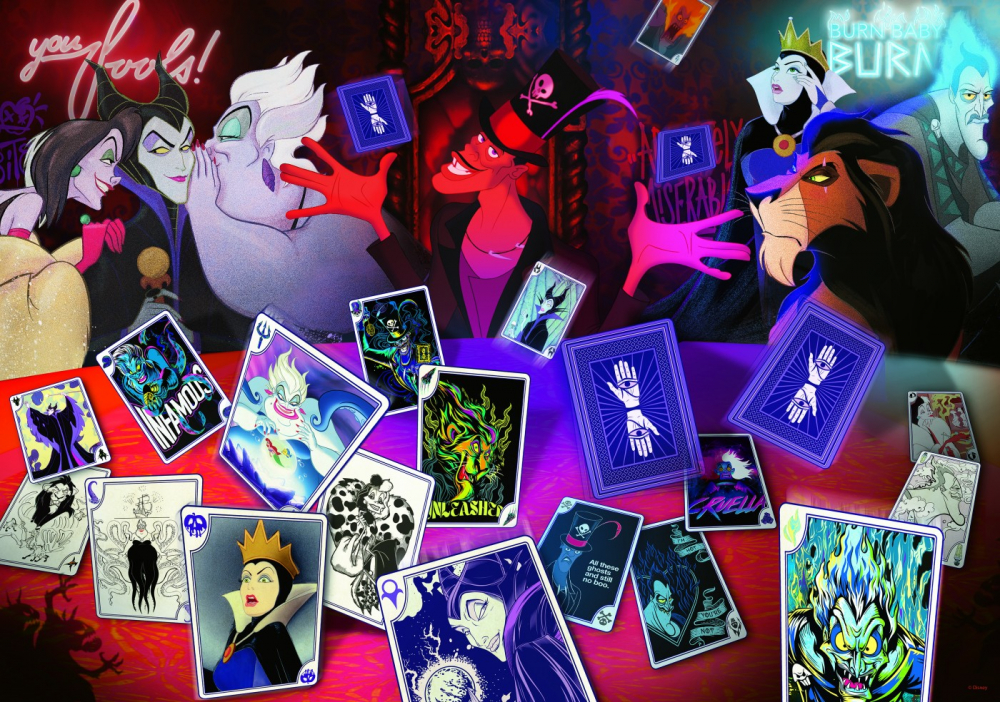 Puzzle Trefl 1000 Disney Villains Doar Cartile Bune [2]