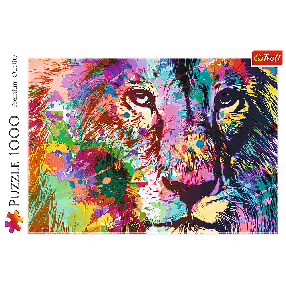 Puzzle Trefl 1000 Leul Colorat [3]