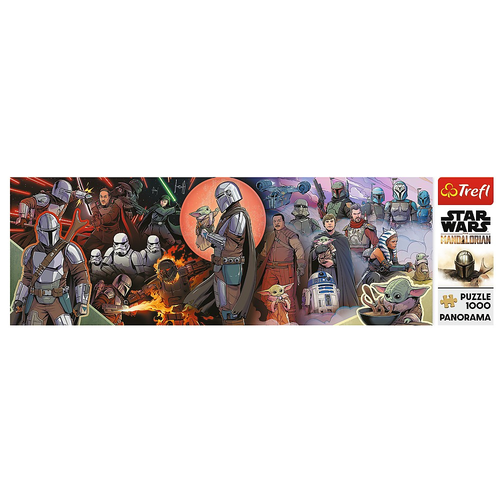 Trefl-Puzzle Trefl 1000 Panorama Star Wars Avaneturile Mandalorianului [3]