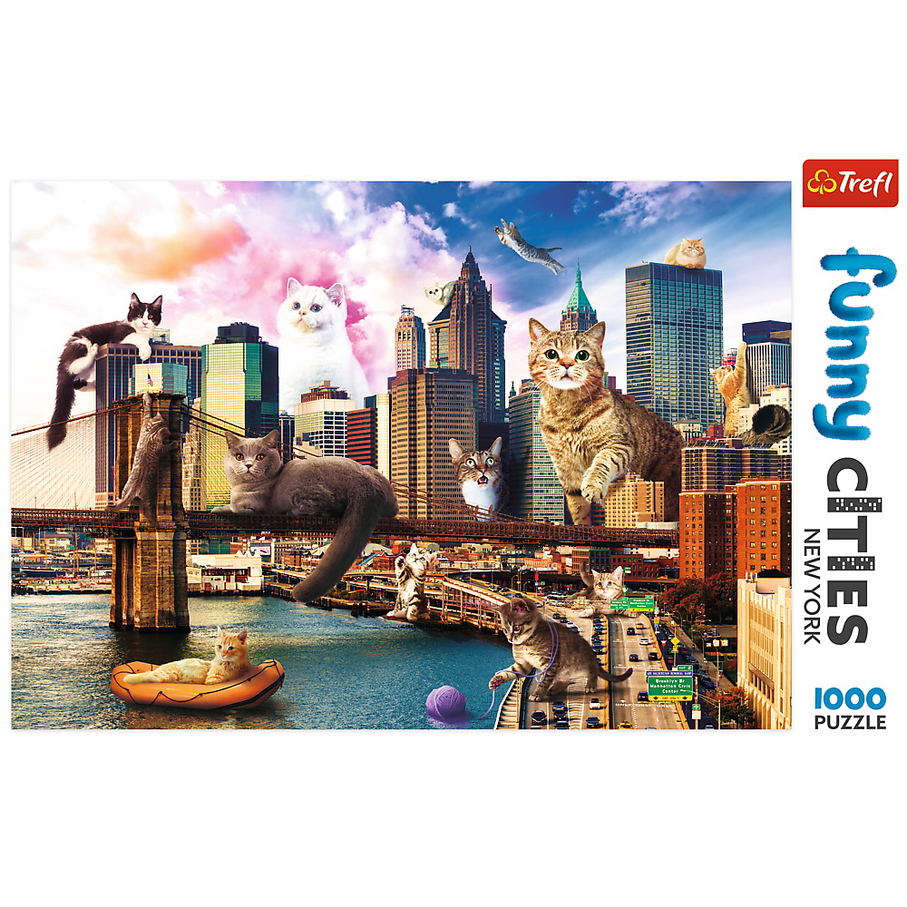 Puzzle Trefl 1000 Pisicute La New York [3]