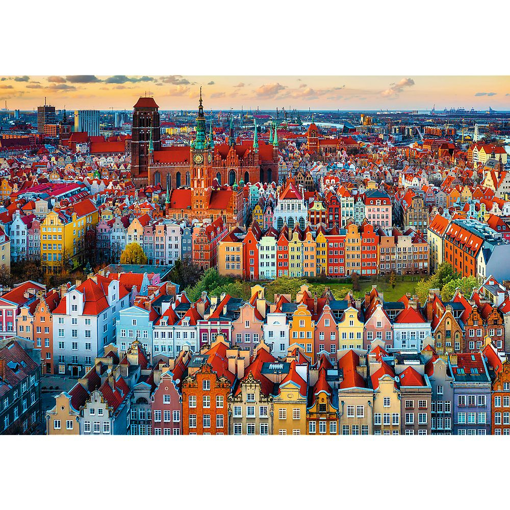 Trefl-Puzzle Trefl 1000 Premium Plus Photo Odyssey Vedere A Orasului Gdansk Polonia [2]