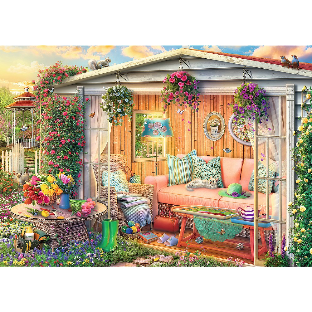Puzzle Trefl 1000 Premium Plus Tea Time Locul Meu Preferat [2]