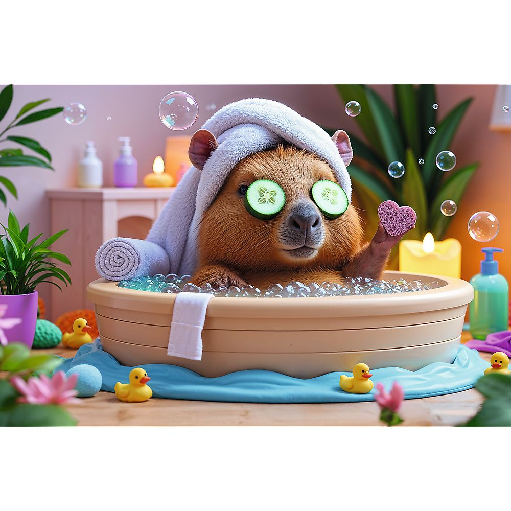 Puzzle Trefl 160 Capibara La Spa [2]