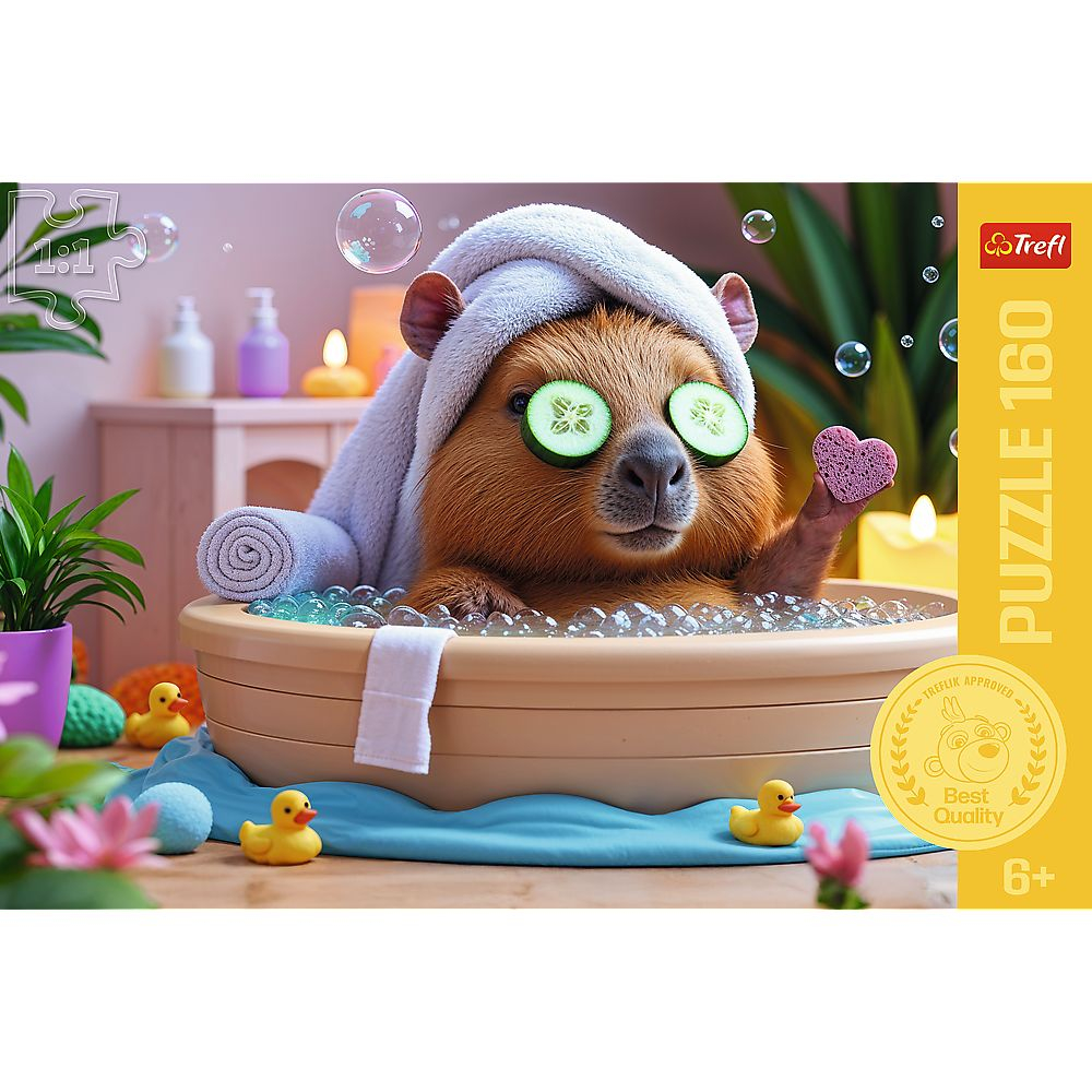 Puzzle Trefl 160 Capibara La Spa [3]