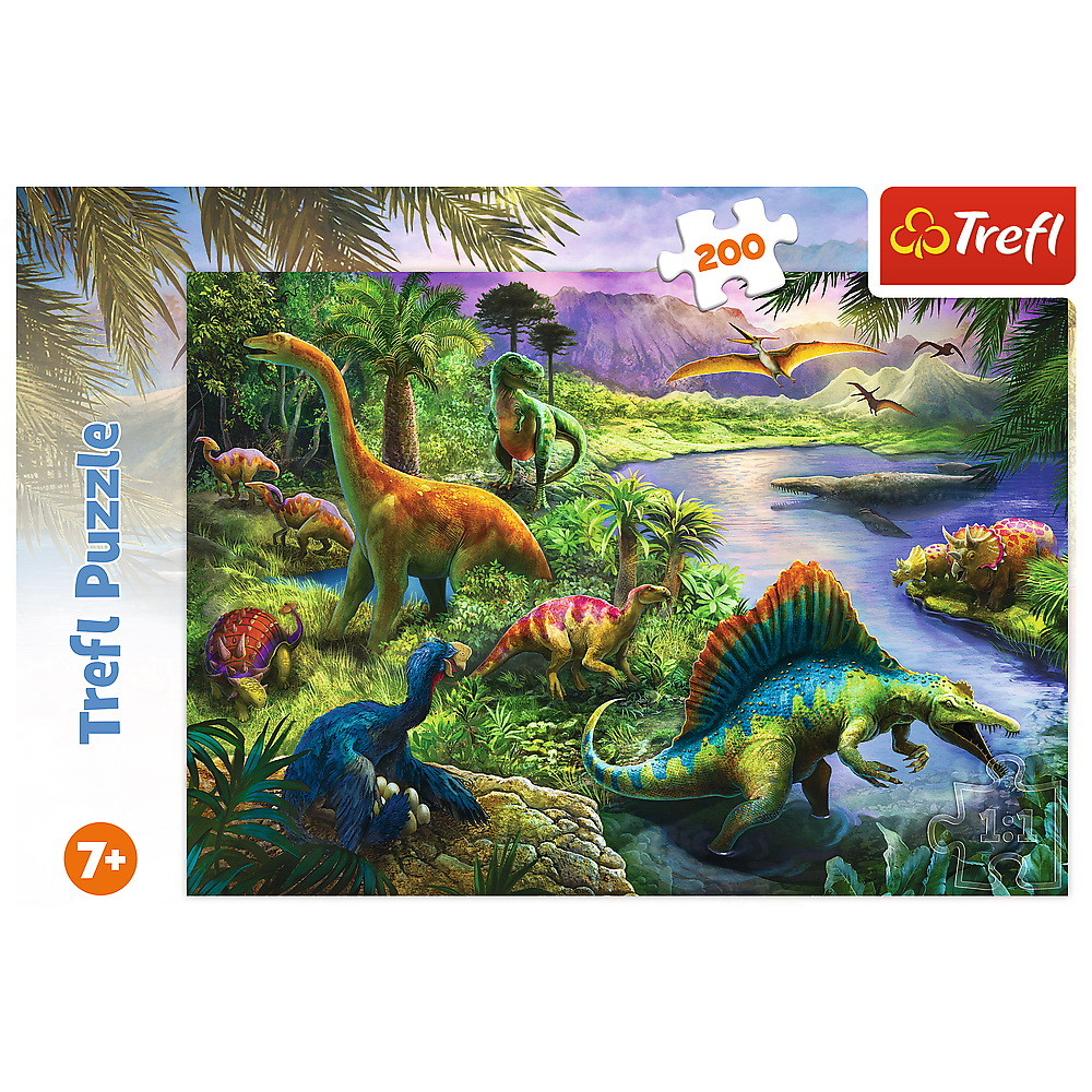 Puzzle Trefl 200 Lumea Dinozaurilor [3]