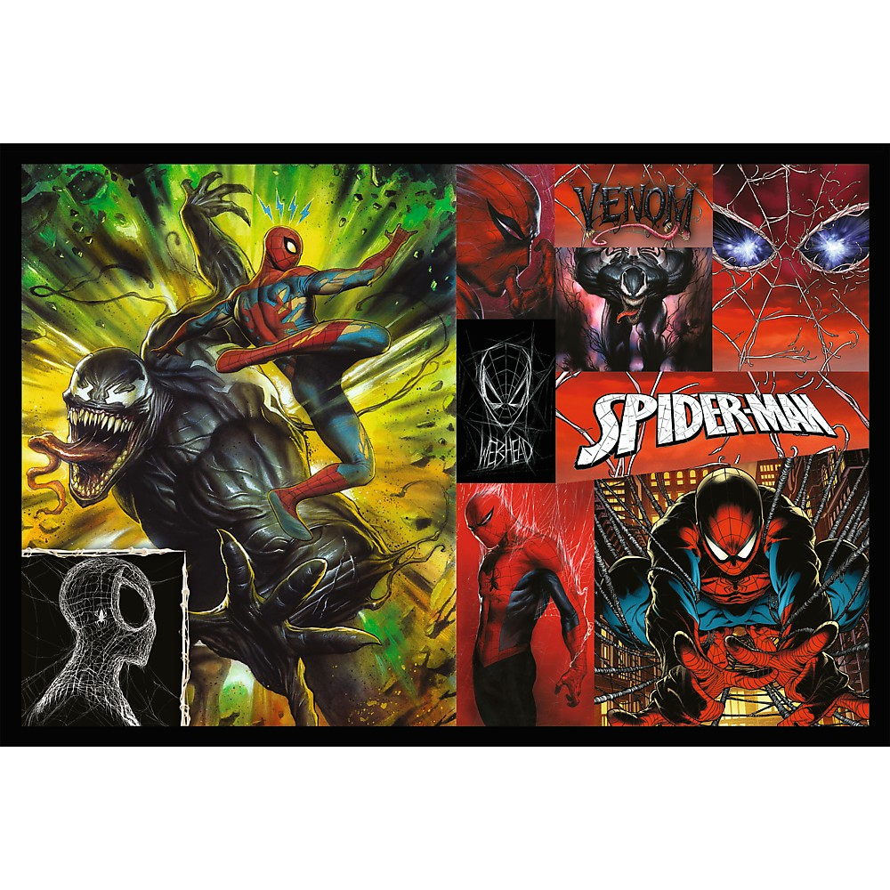 Puzzle Trefl 2X200 Spider Man Zi Si Noapte [2]