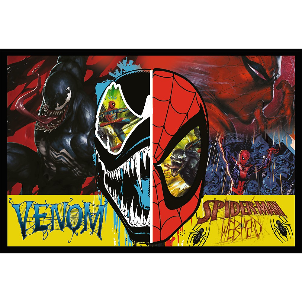 Puzzle Trefl 2X200 Spider Man Zi Si Noapte [3]