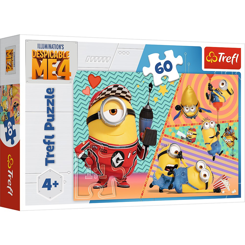 Puzzle Trefl 4In1 Despicable Me 4 Minionii Trazniti [1]