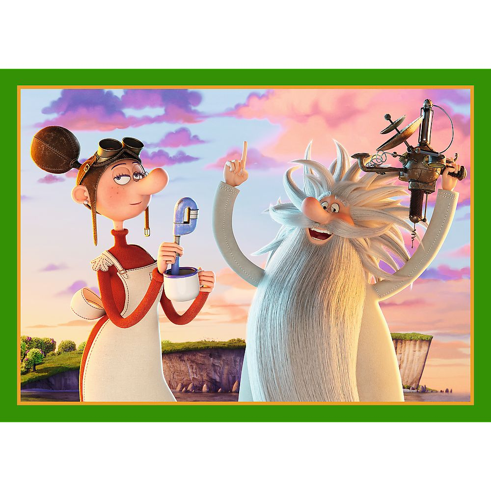 Trefl-Puzzle Trefl 4In1 Lumea Dragonului Diplodok [4]