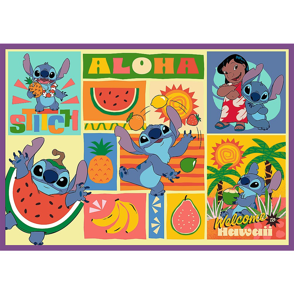 Trefl-Puzzle Trefl 4X250 Disney Uimitorul Stitch [3]