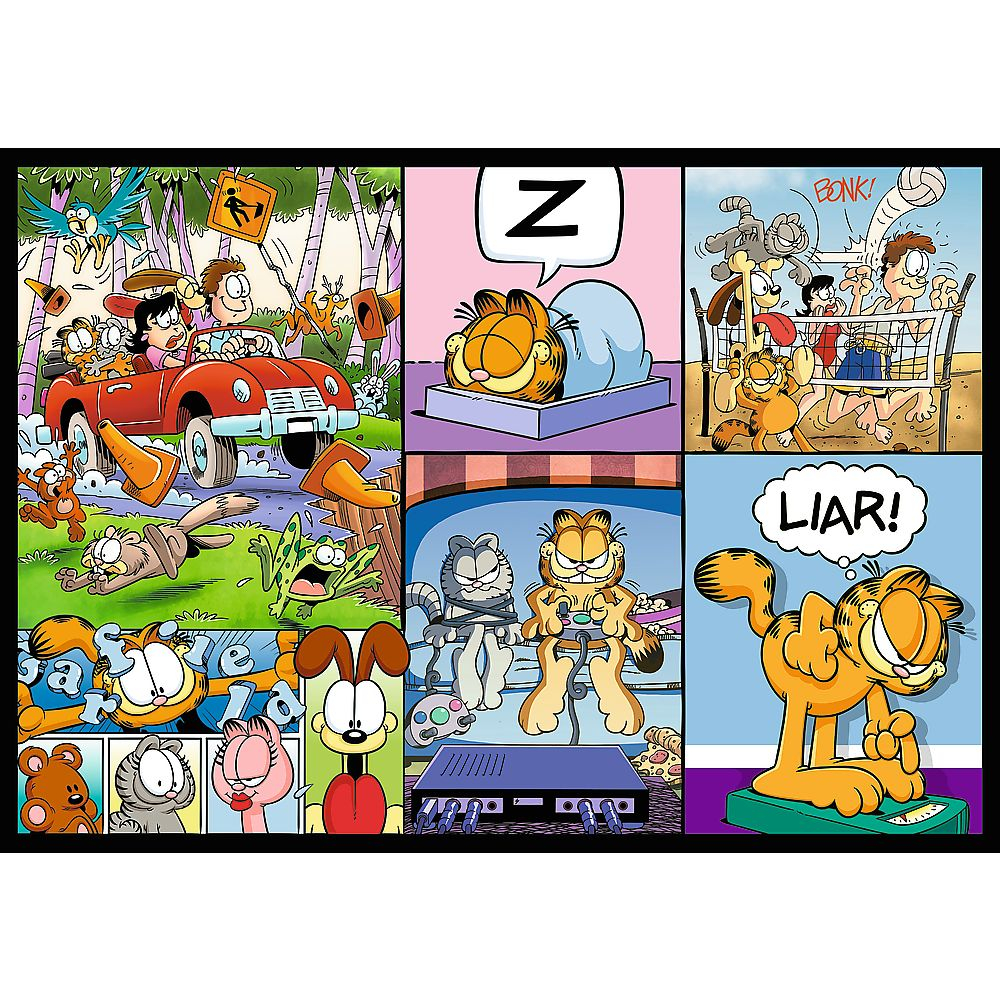 Trefl-Puzzle Trefl 4X250 Lui Garfield Nu Ii Place Ziua De Luni [3]