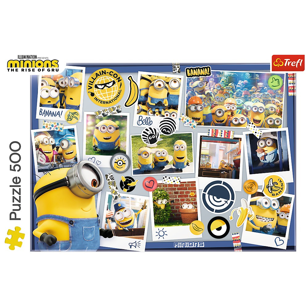 Puzzle Trefl 500 Minionii Colectia Foto [3]