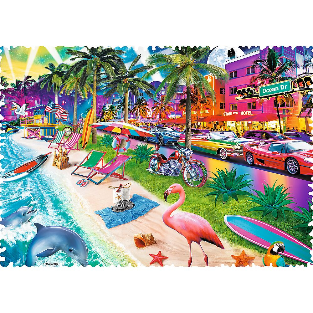 Puzzle Trefl 600 Forme Ciudate Miami Beach [2]