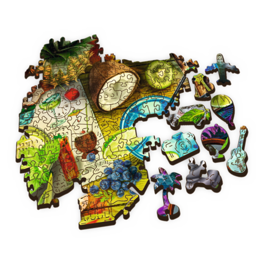 Puzzle Trefl Din Lemn 500+1 Piese Cocktailurile Colorate [3]