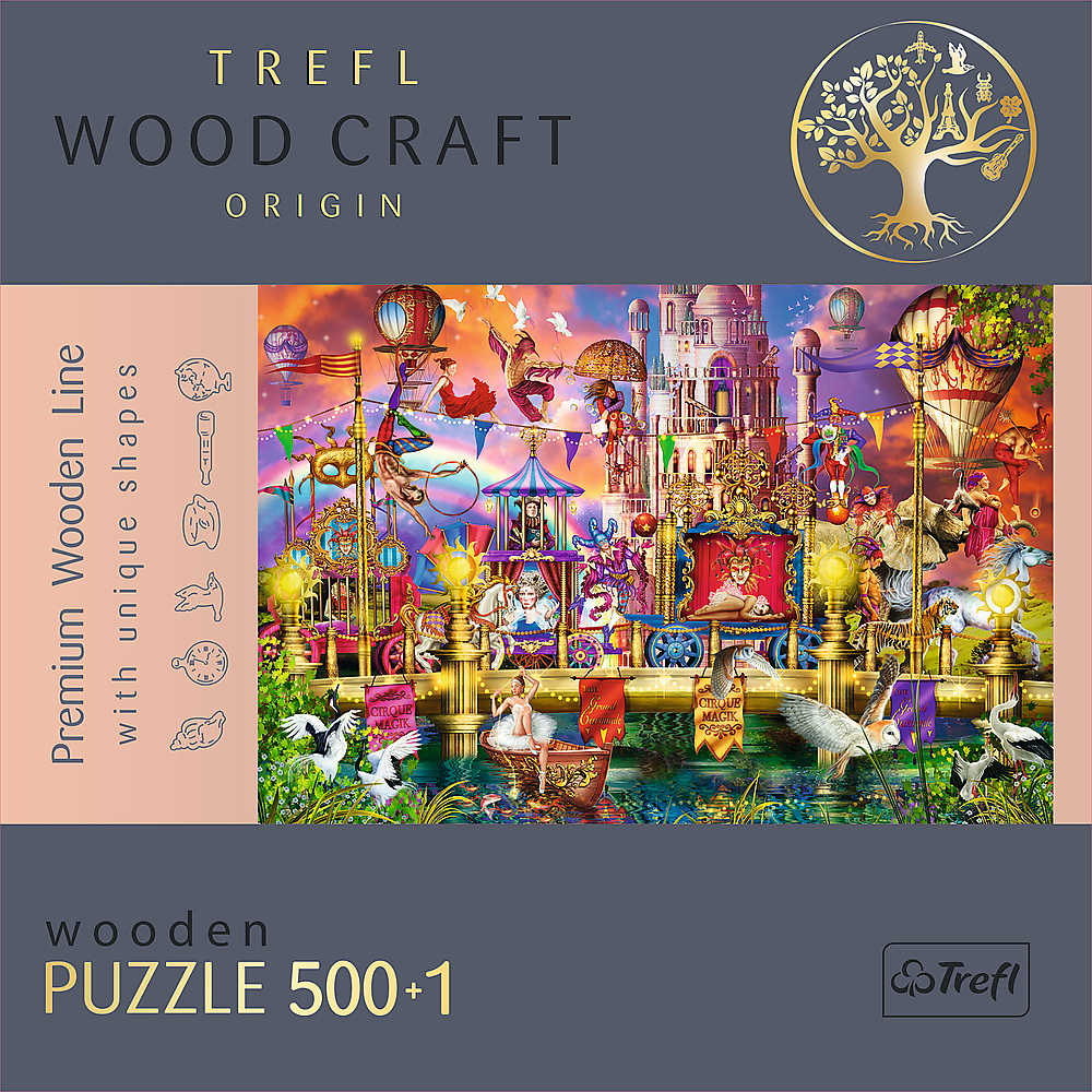 Puzzle Trefl Din Lemn 500+1 Piese Lumea Magica  [5]