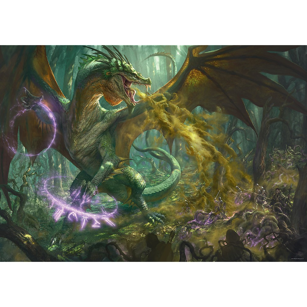 Puzzle Trefl Uft 1000 Dungeons Dragons Dragonul Verde [2]