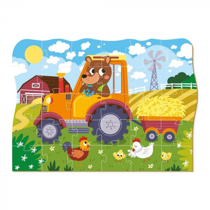 Dodo Puzzle - Ursuletul la ferma 30 piese  [3]