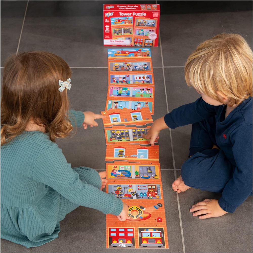 Galt-Puzzle vertical - Statia de pompieri (12 piese) [4]