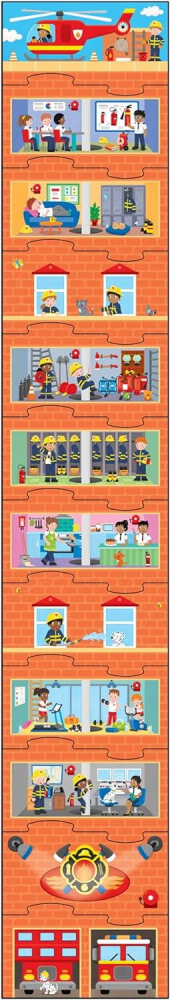 Galt-Puzzle vertical - Statia de pompieri (12 piese) [5]