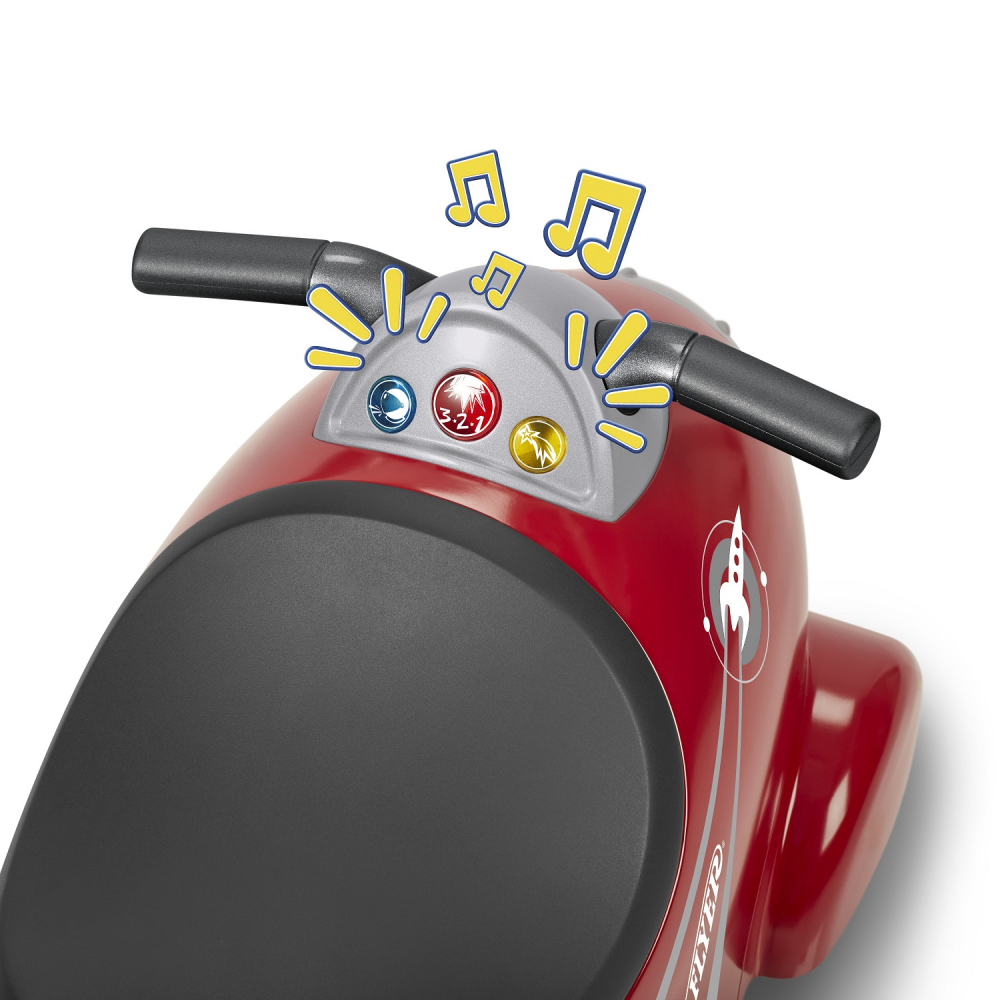 Racheta cu roti Radio Flyer Retro Rocket, 1-3 ani [4]
