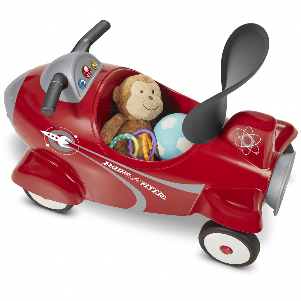 Racheta cu roti Radio Flyer Retro Rocket, 1-3 ani [2]