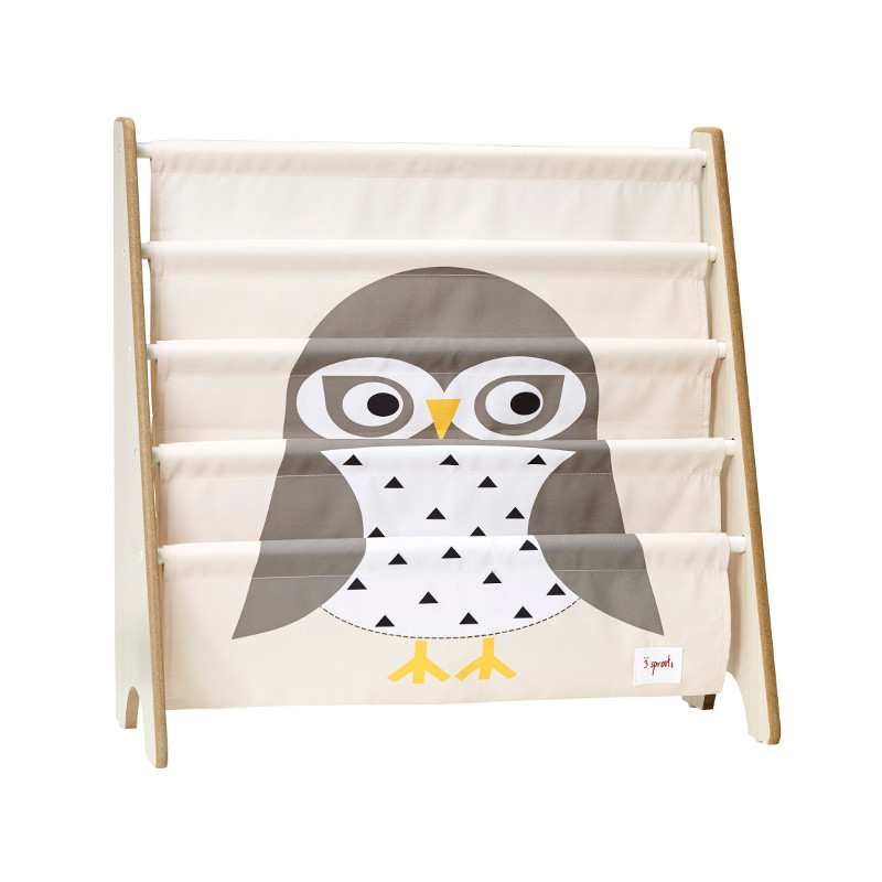 3 Sprouts-Raft organizator de carti pentru copii, Bufnita, 3 Sprouts [1]