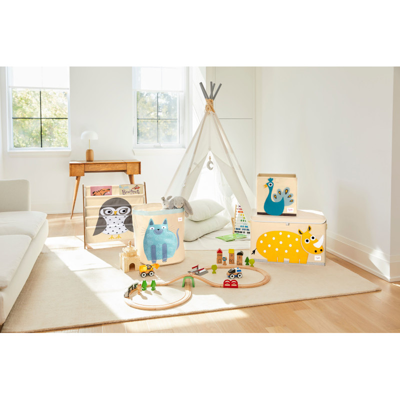 3 Sprouts-Raft organizator de carti pentru copii, Bufnita, 3 Sprouts [3]
