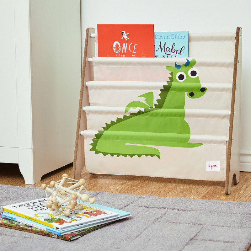 3 Sprouts-Raft organizator de carti pentru copii, Dragon, 3 Sprouts [3]