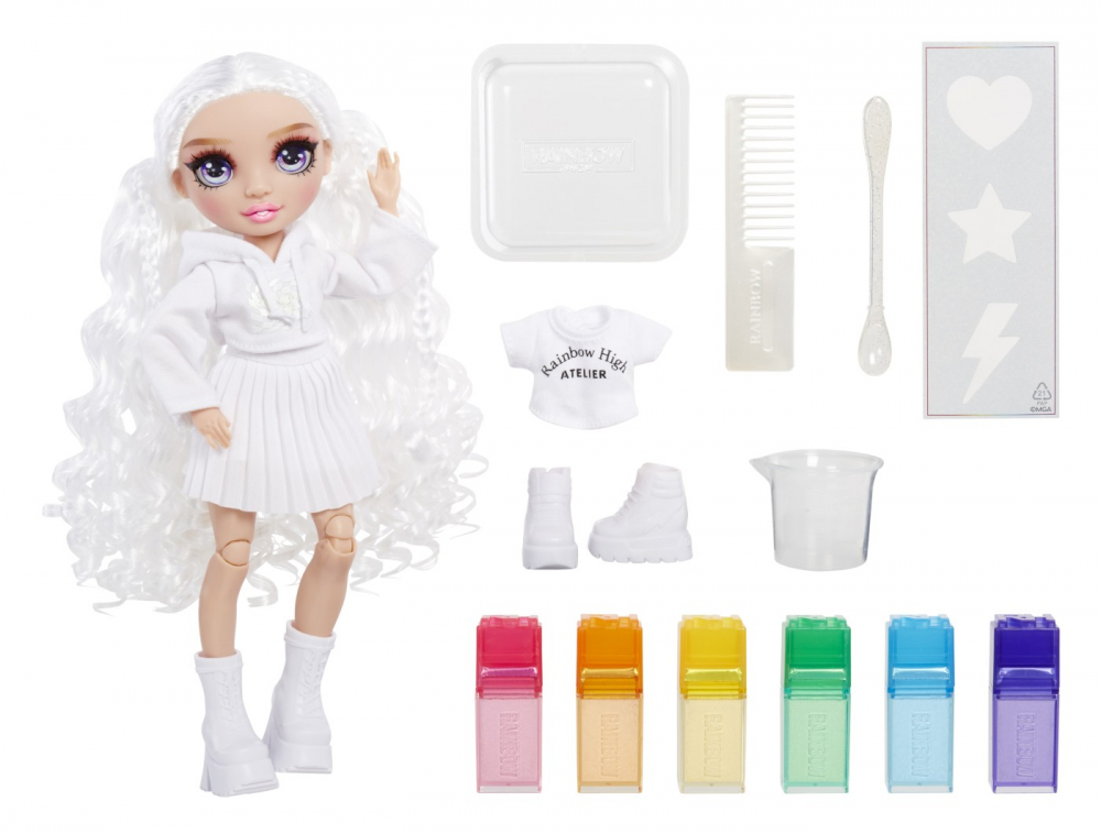 Rainbow High Watercolor Create Papusa Ochi Mov [4]