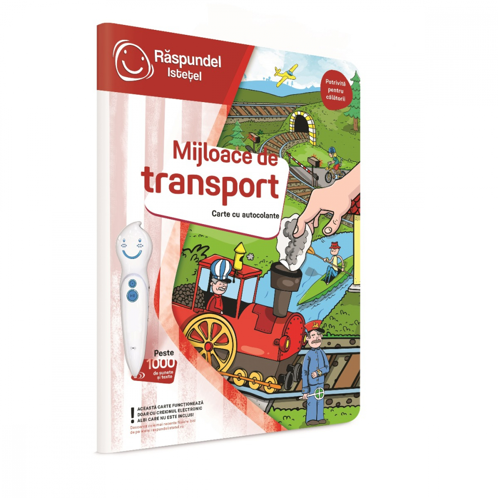 Raspundel Istetel-Raspundel Istetel, carte cu autocolante, Mijloace de transport [1]