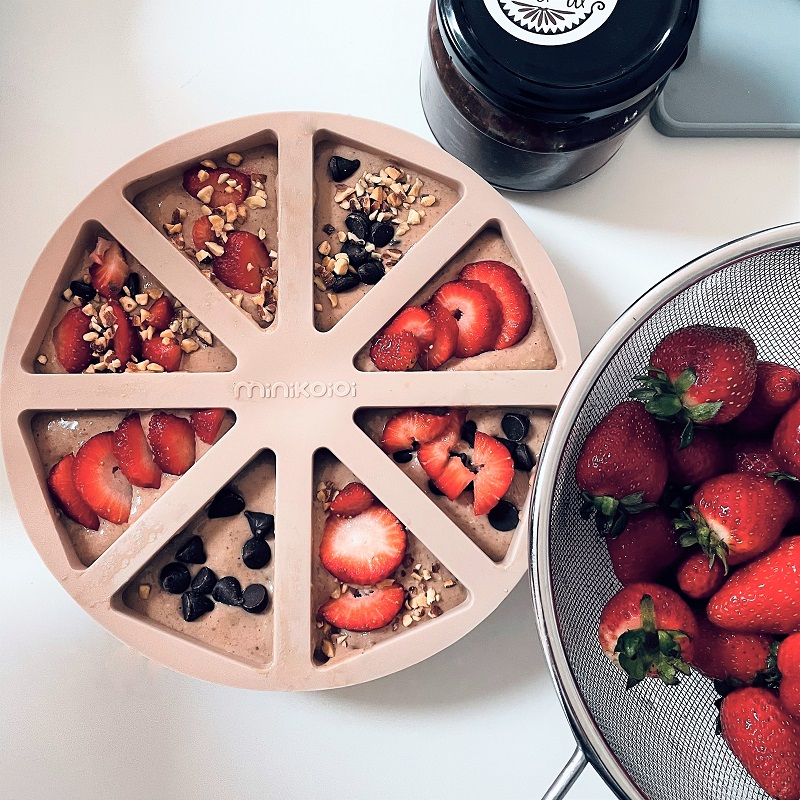 Minikoioi-Recipient de gatit Minikoioi, 100% Premium Silicon – Bubble Beige [5]