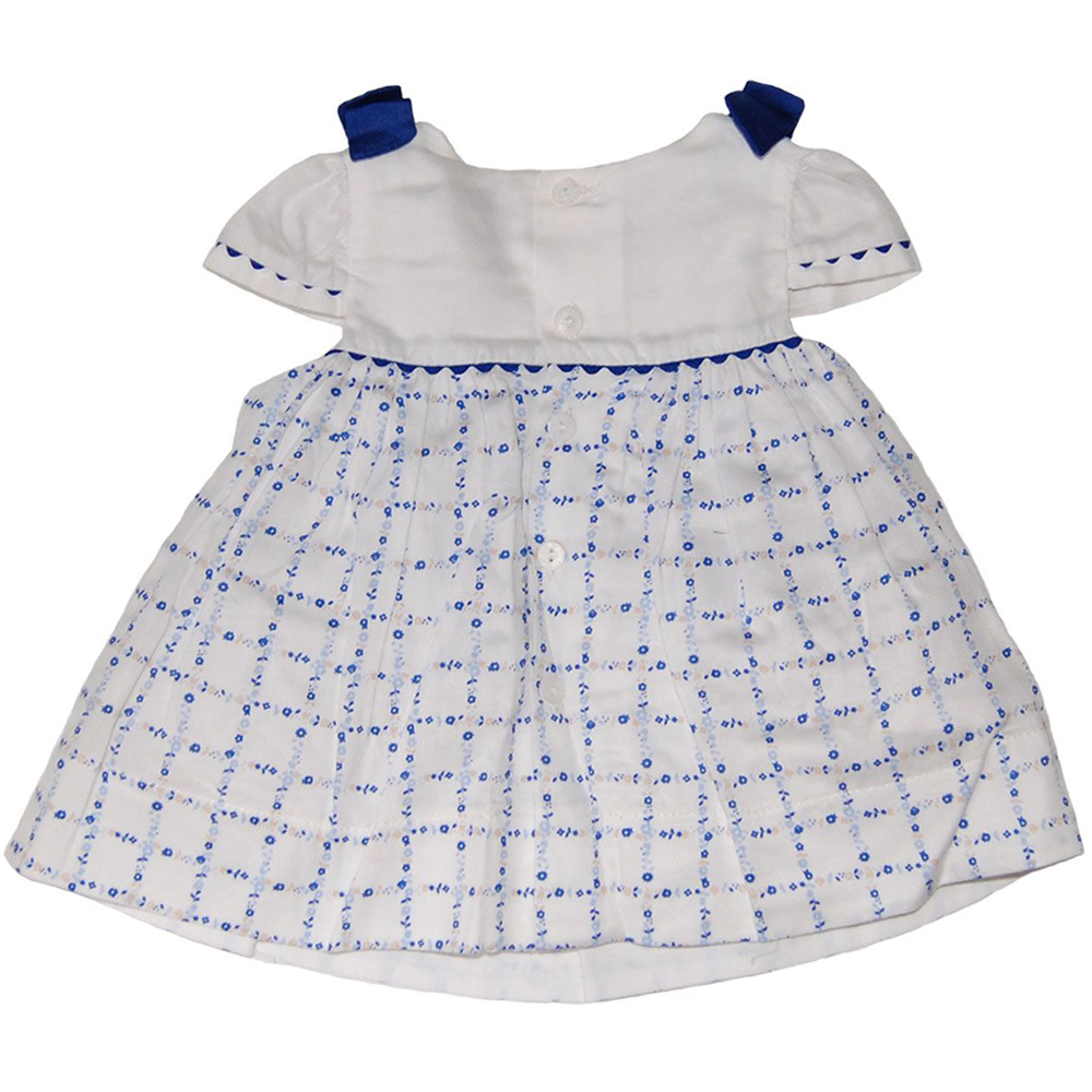 Rochie alb/albastru (1847), 50 cm / 0-1 luni [2]