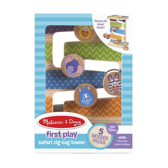 Melissa & Doug Rollercoaster din lemn pentru bebelusi Zig-Zag [3]
