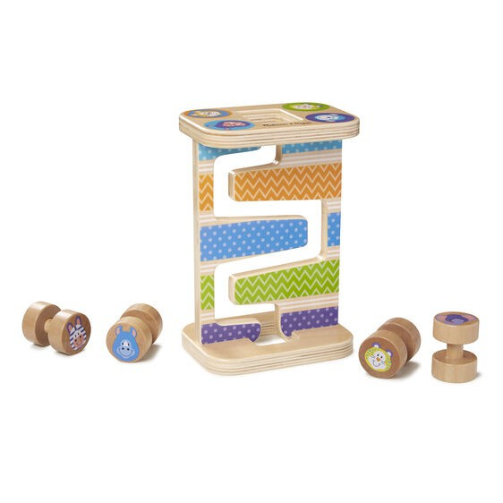 Melissa & Doug Rollercoaster din lemn pentru bebelusi Zig-Zag [2]