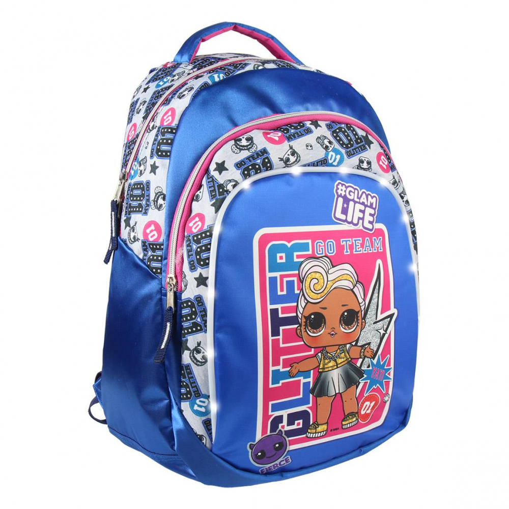 Rucsac Cerda L.O.L. cu buzunar frontal si led-uri, 31x47x24 cm [1]