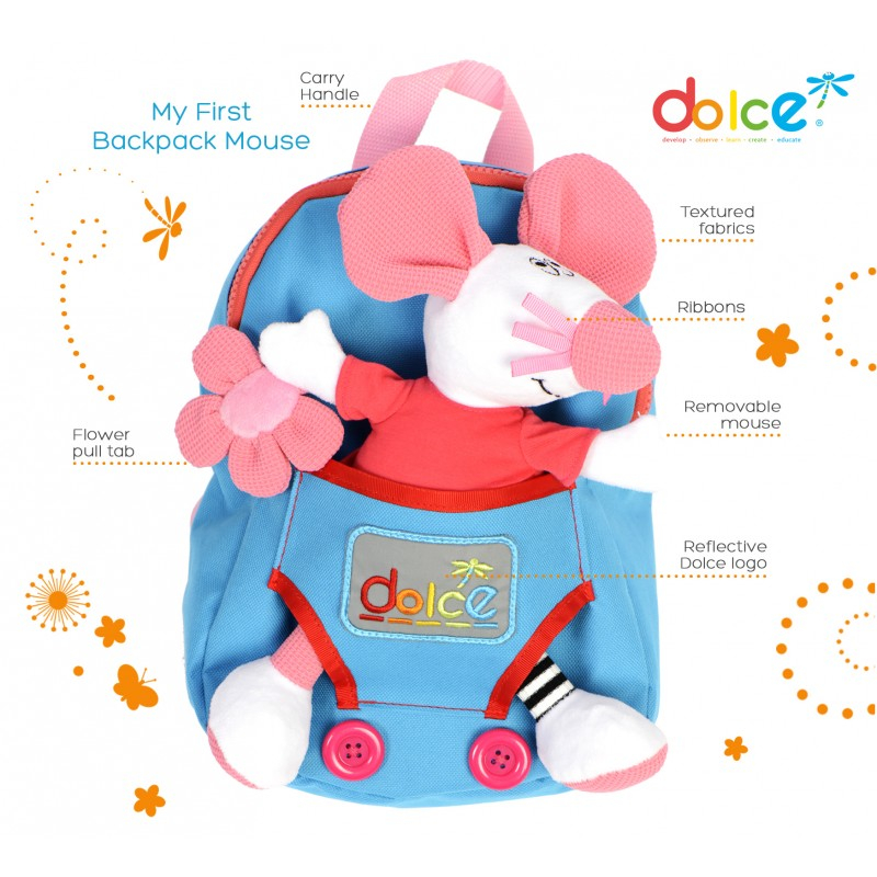Rucsac cu jucarie soricel, Dolce [1]