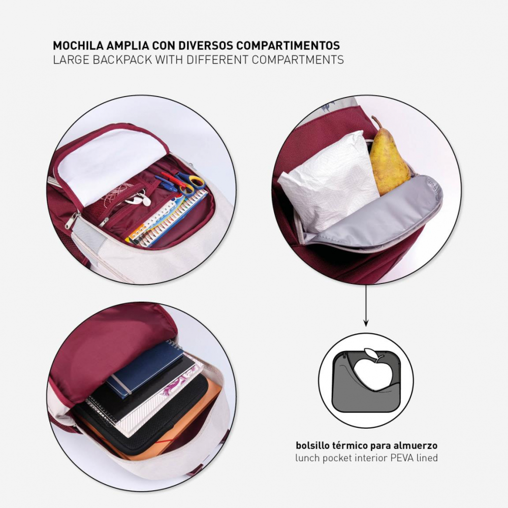 Cerda-Rucsac Harry Potter Gryffindor Burdeos, 30x18x46 cm [2]
