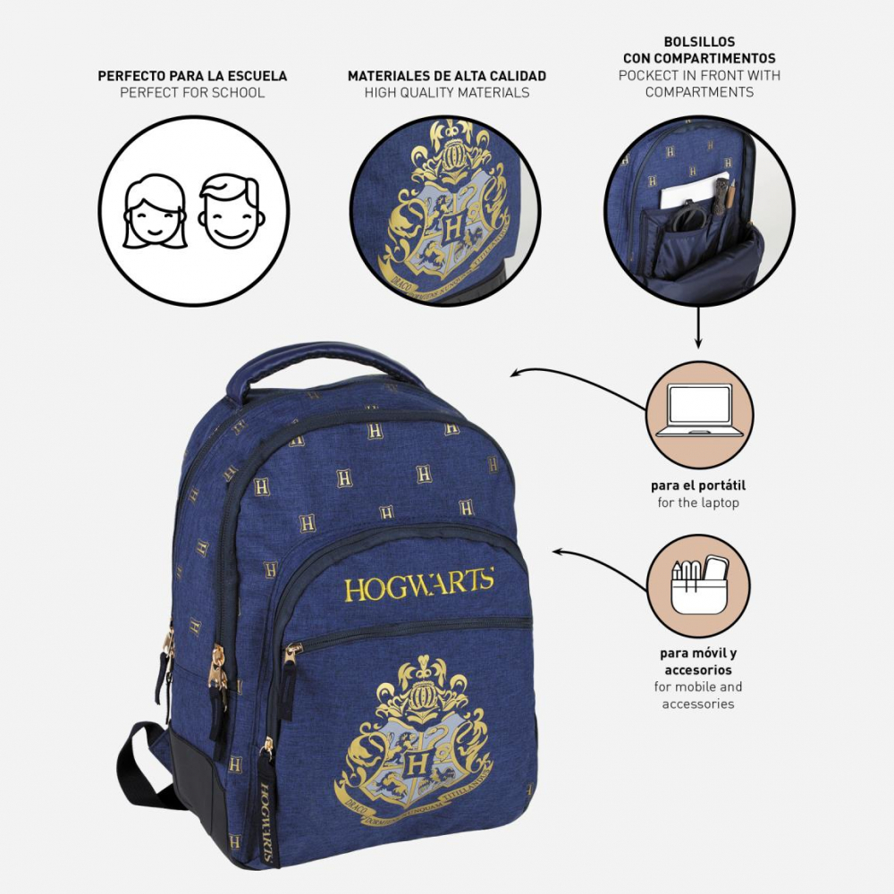 Cerda-Rucsac Harry Potter Hogwarts Blue, 31x44x13.5 cm [5]