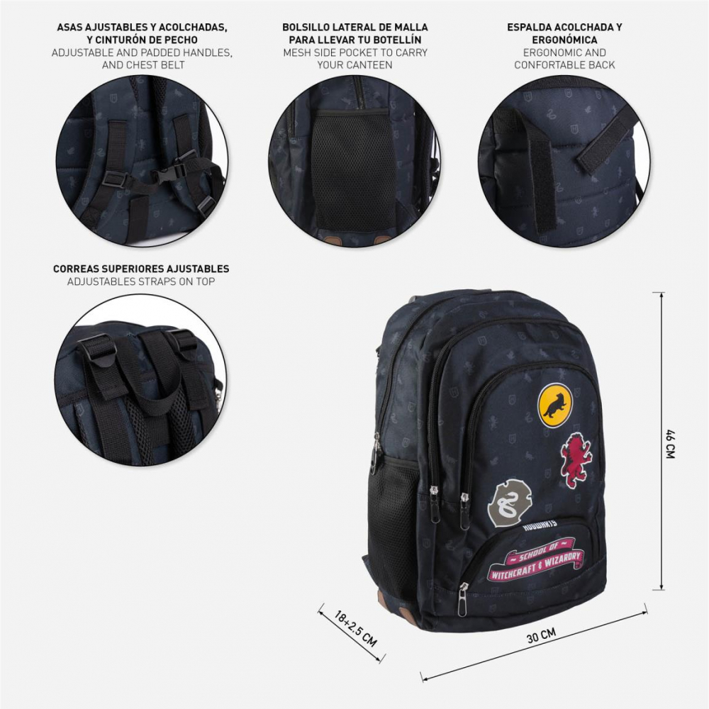 Cerda-Rucsac Harry Potter Hogwarts Navy, 30x18x46 cm [4]